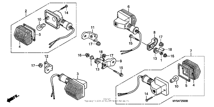 Front & rear turn signal