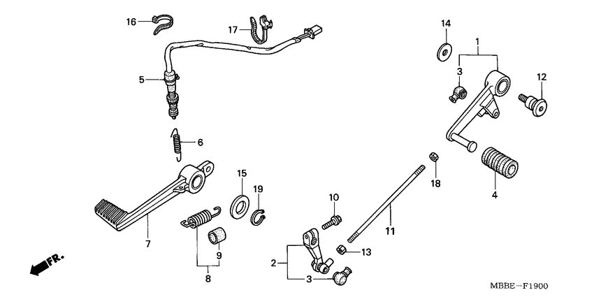 Brake pedal assy
