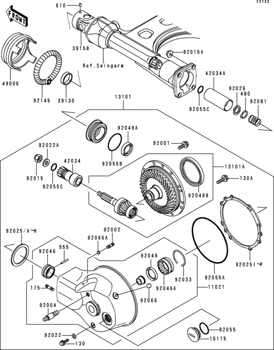 Drive shaft/final gear(1/2)