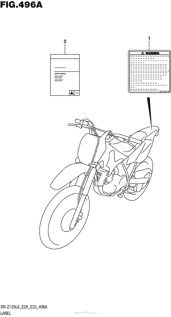 Label (Dr-Z125L6 E28)