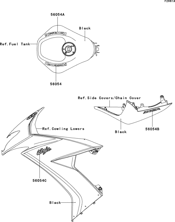 ZX1000 Decals(black)(e8f)