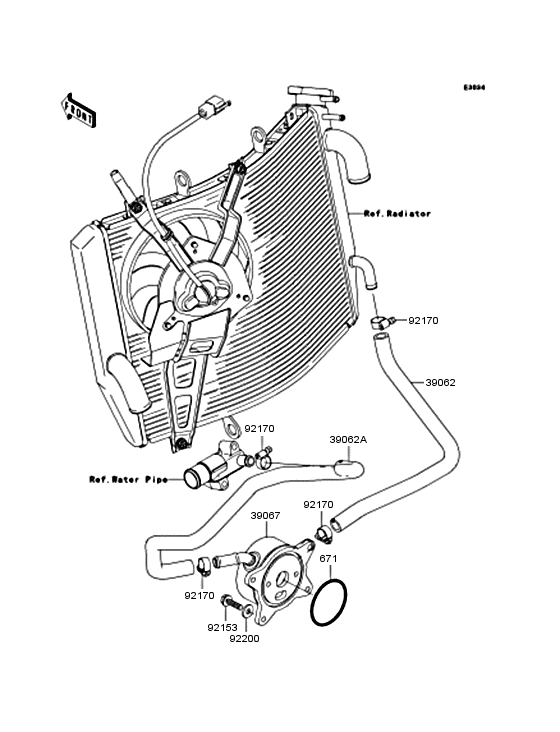 ZX600 Масляный картер