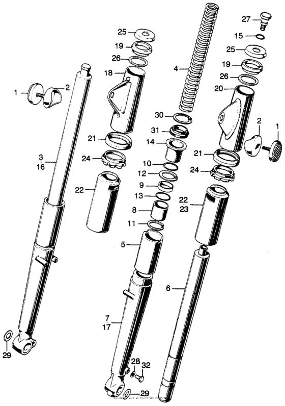 Cb175 front fork k4-k6
