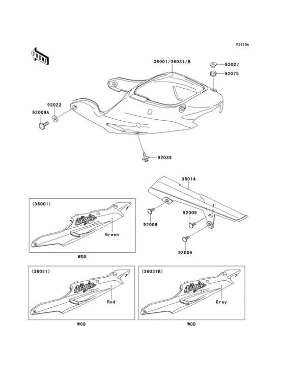 ZX900 Side covers / chain cover(zx900-e2)