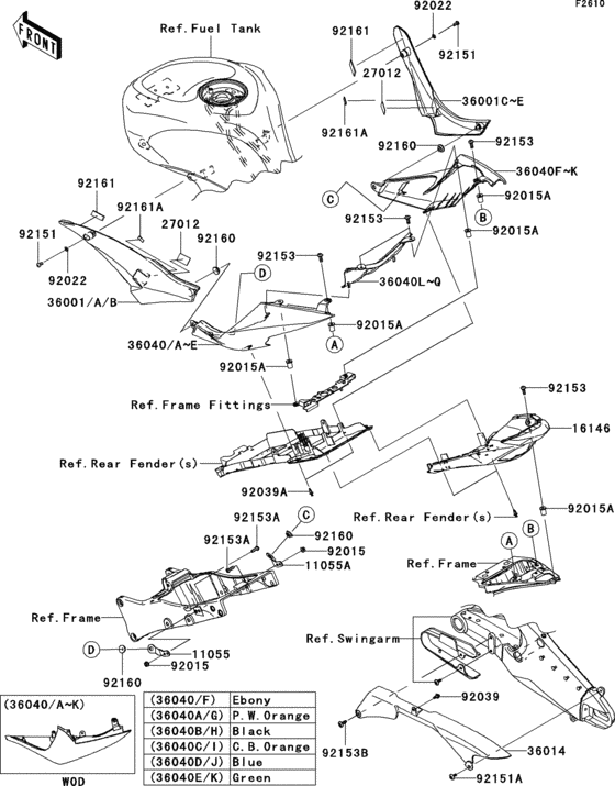 Side covers/chain cover(1/2)