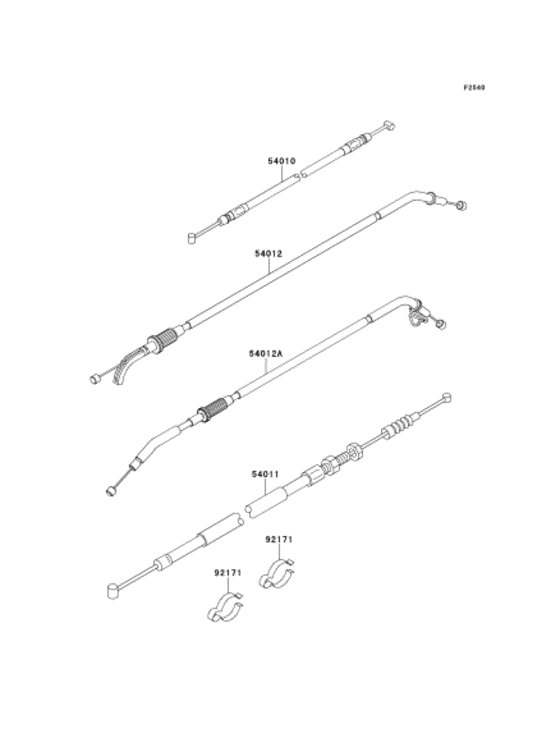 EJ400 Тросы управления
