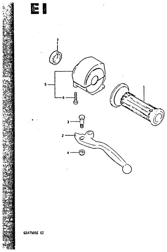 GSX750 Left handle switch