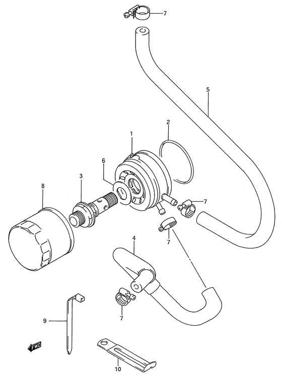 Oil cooler - oil filter