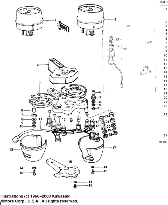 Meters/ignition switch