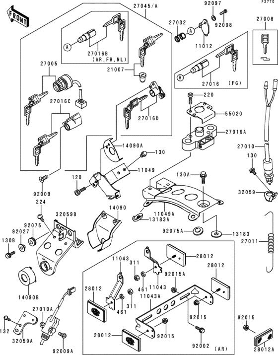 BJ250 Ignition switch(1 / 2)