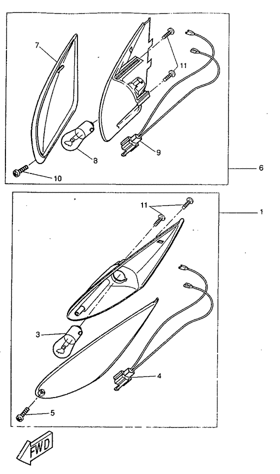 CW50RS Поворотники