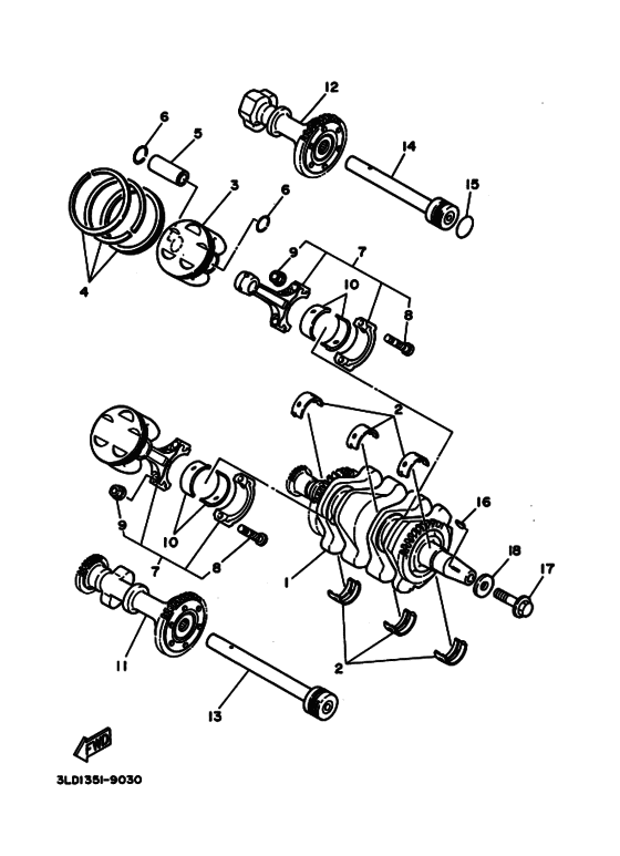 TDM850 ｸﾗﾝｸｼﾔﾌﾄ. ﾋﾟｽﾄﾝ