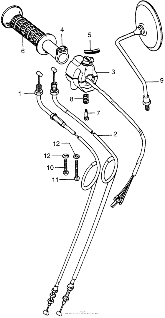 Right handle switch + cable i
