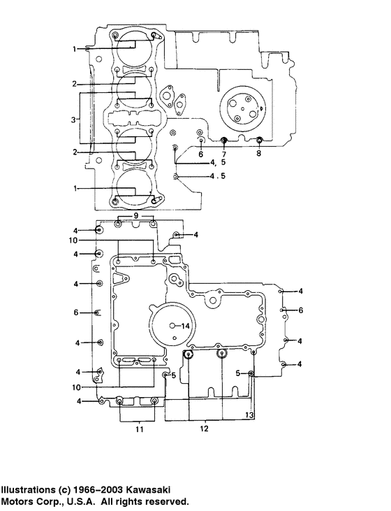 Crankcase bolt & stud pattern