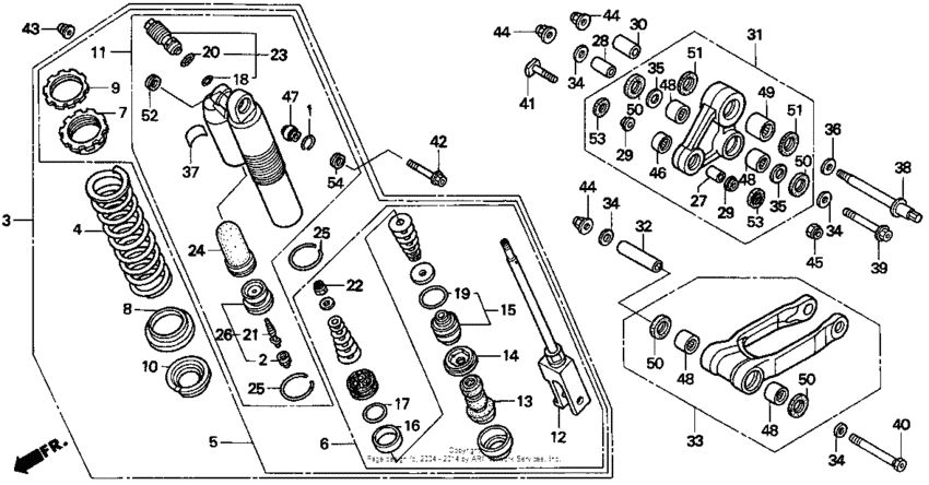 Rear shock absorber 97