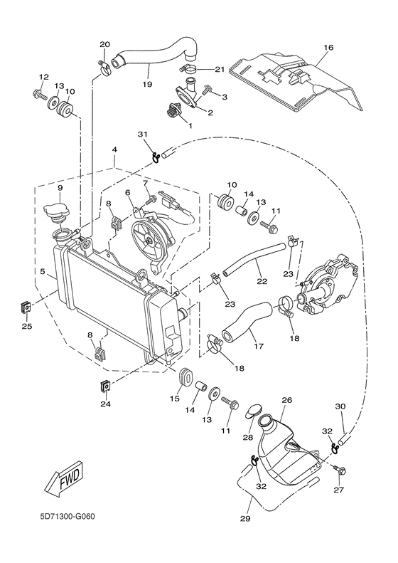 Radiator & hose