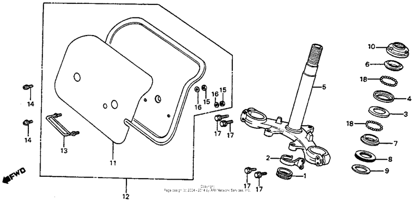 Steering stem 82