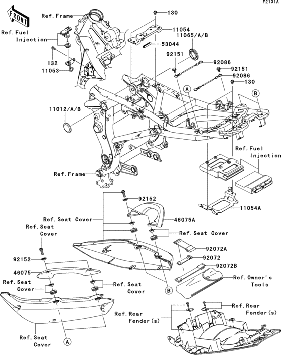 Frame fittings(jkaex650aba022144-)