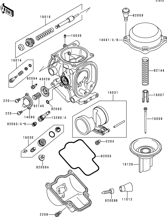 Carburetor parts(-zx900ce026356)