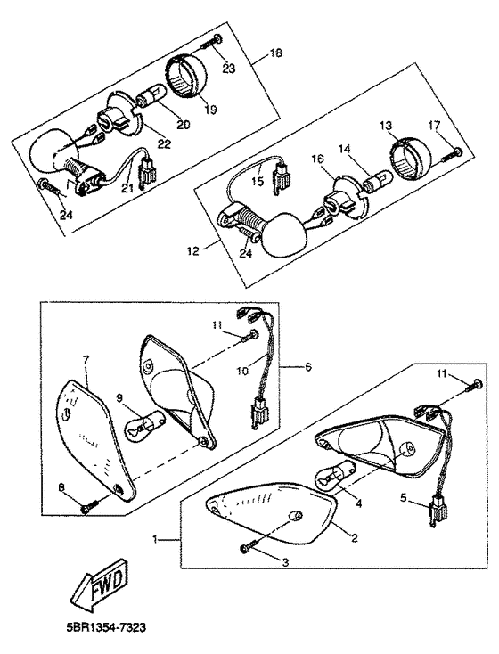 YQ50 Поворотники