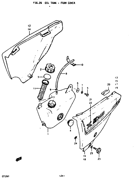 Oil tank - fram cover