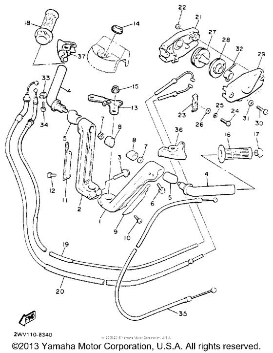Handlebar-cable