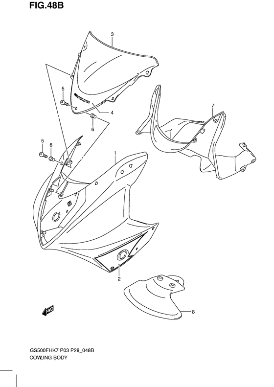 Cowling body