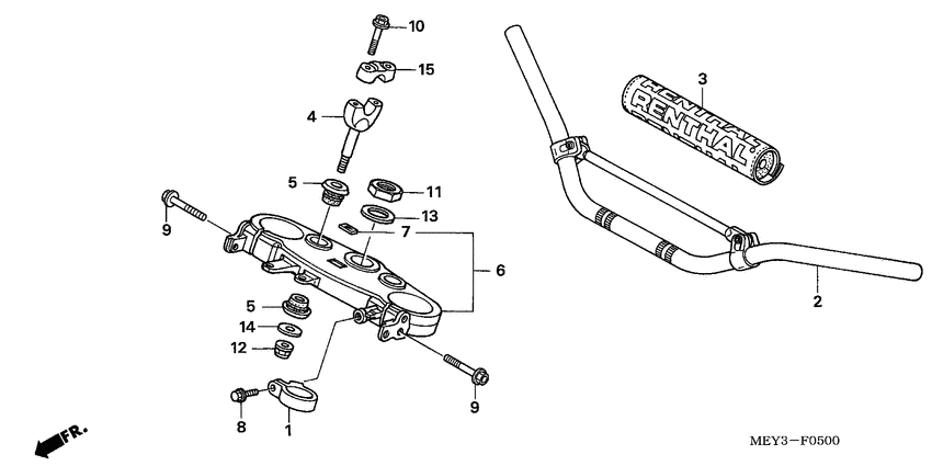 Handle pipe/top bridge