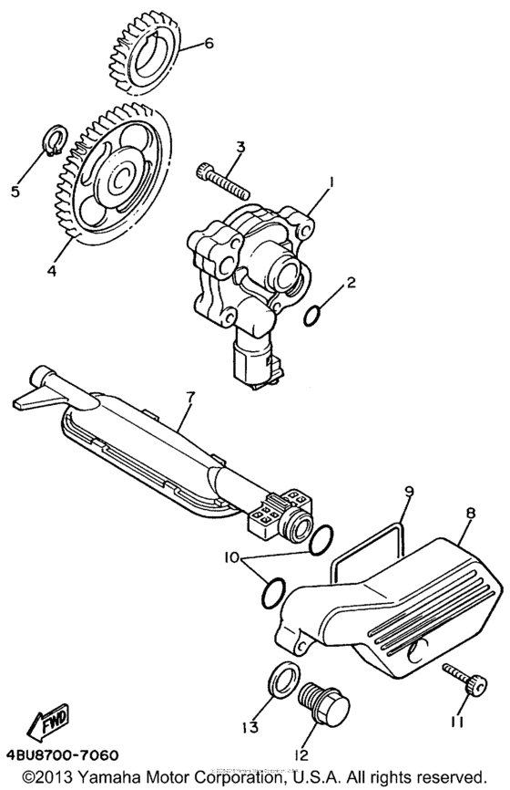 XV535MC Масляный насос
