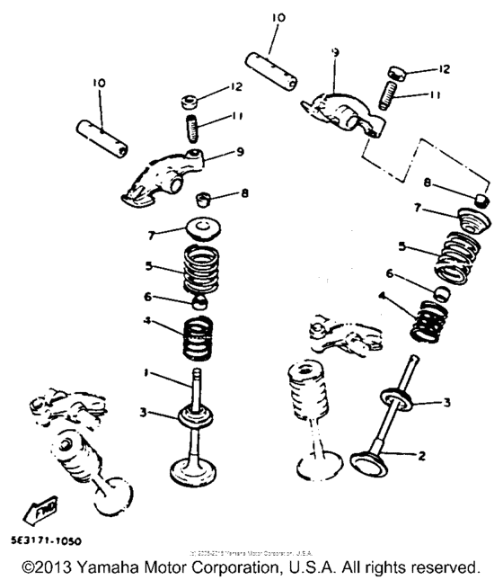 XV1100DC Клапана