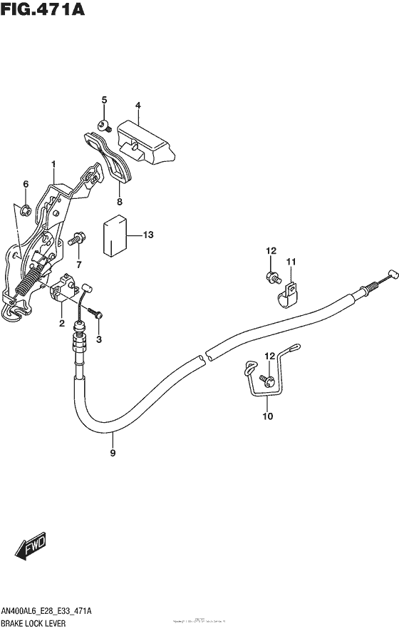 Brake Lock Lever