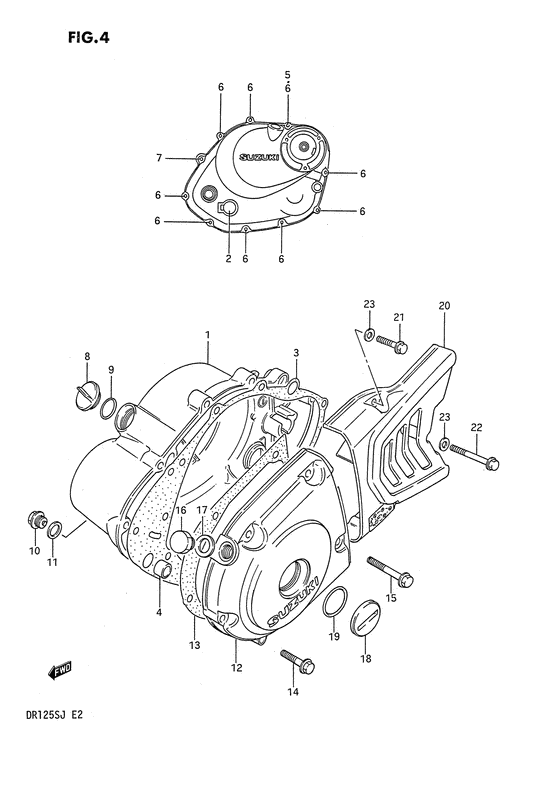 Crankcase cover ass`y  (v