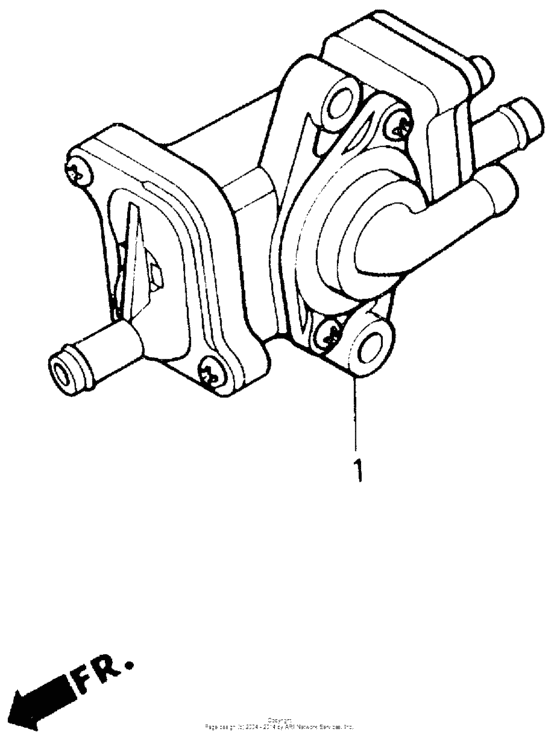 VFR750R Воздушный клапан всасывания