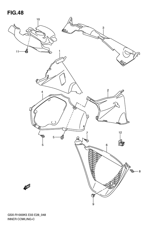 GSX-R1000 Inner cowling
