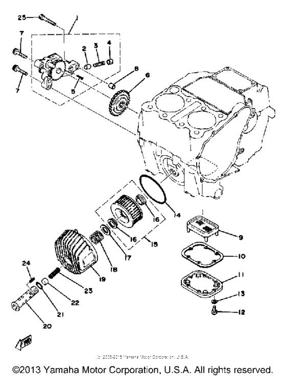 Oil pump oil cleaner