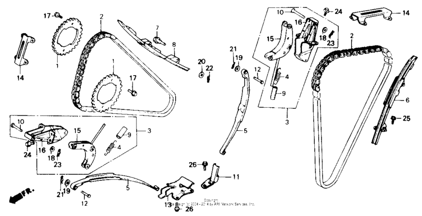 VF700C Цепь ГРМ