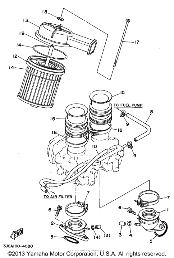 XV535SG Впускная система