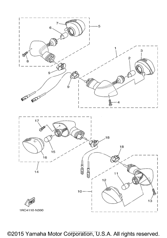 FZ09FGY Поворотники