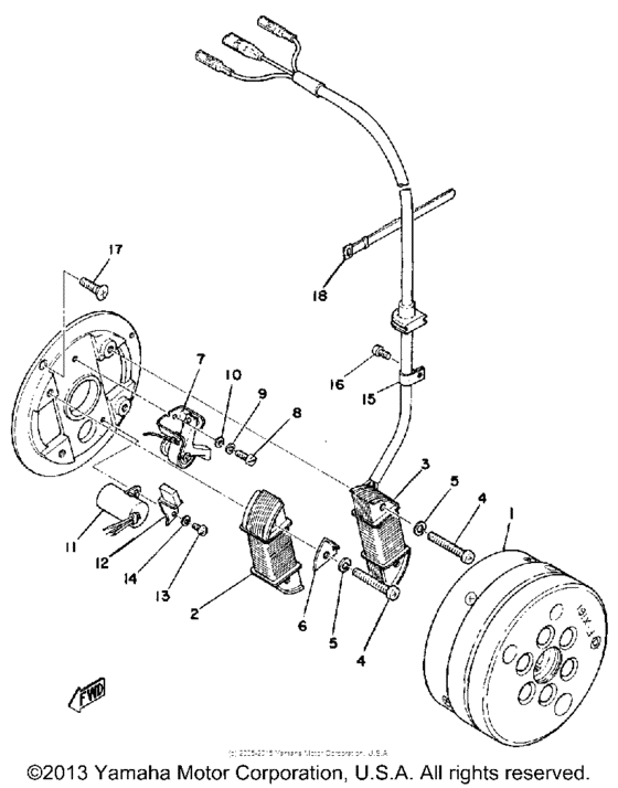 Flywheel magneto