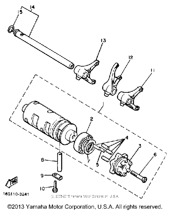 XJ650K Копирный вал