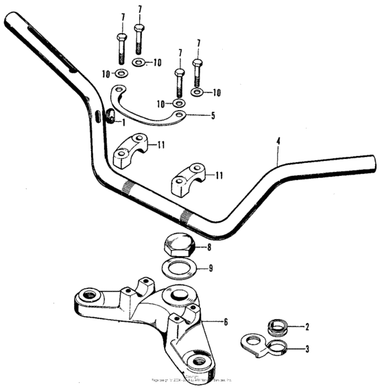 Handlebar + fork top bridge