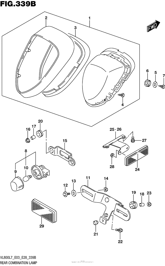 Rear Combination Lamp (Vl800L7 E28)