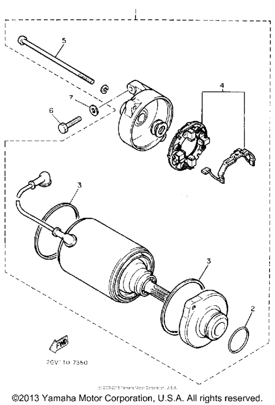 XV535U Стартер