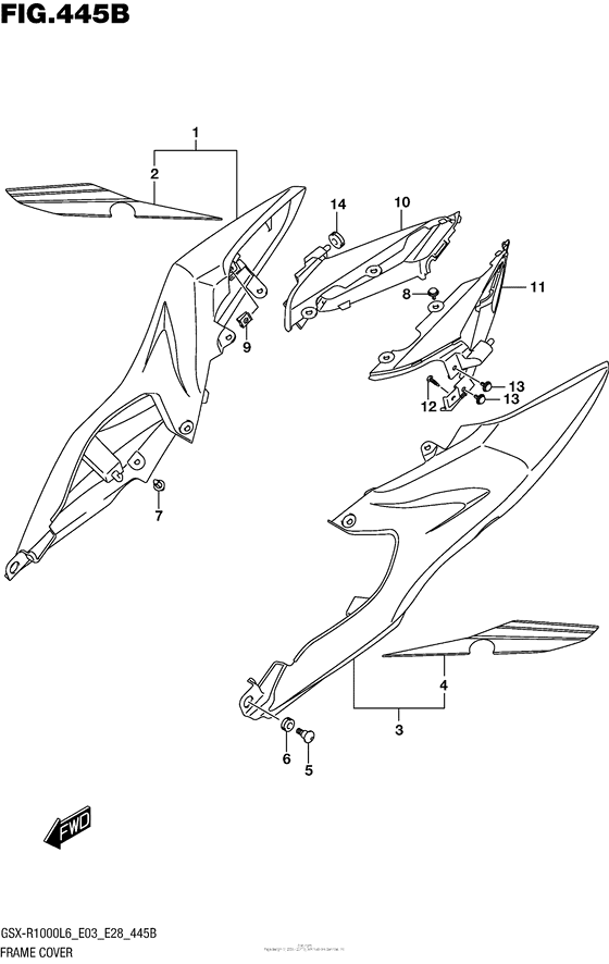 GSX-R1000 Frame Cover (Ajp,jsp)