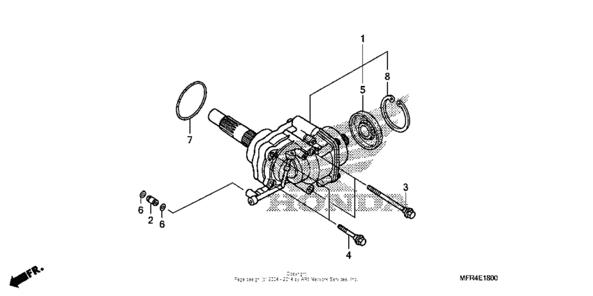 VT1300CX (ABS) Дифференциал