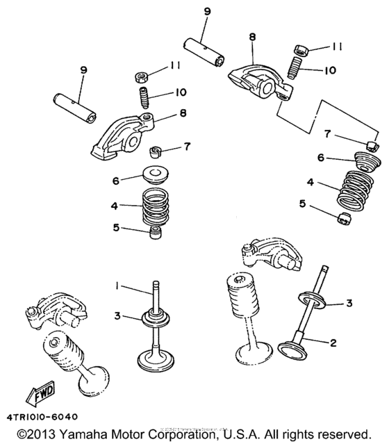 XVS650 Клапана