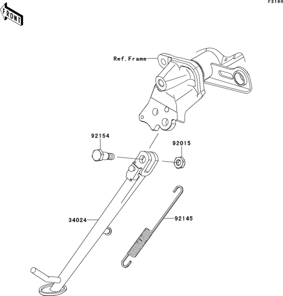 EX650 Подножка