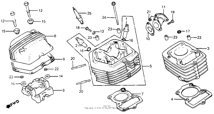 Cylinder head + cylinder