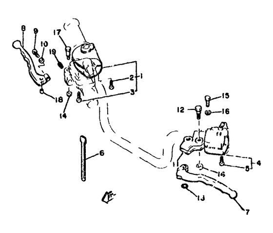 Handle switch. lever
