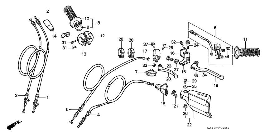 Handle lever/switch/ cable